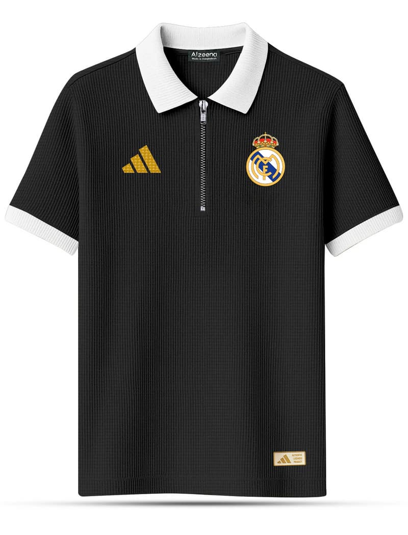 TX135 Real Madrid Black Men's Polo