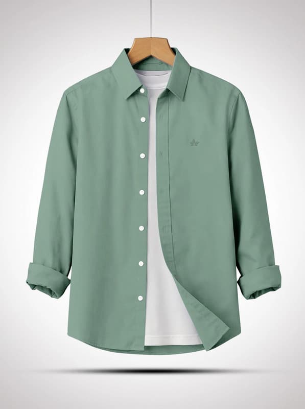SHT55 Sea Green Full Sleeves Shirt